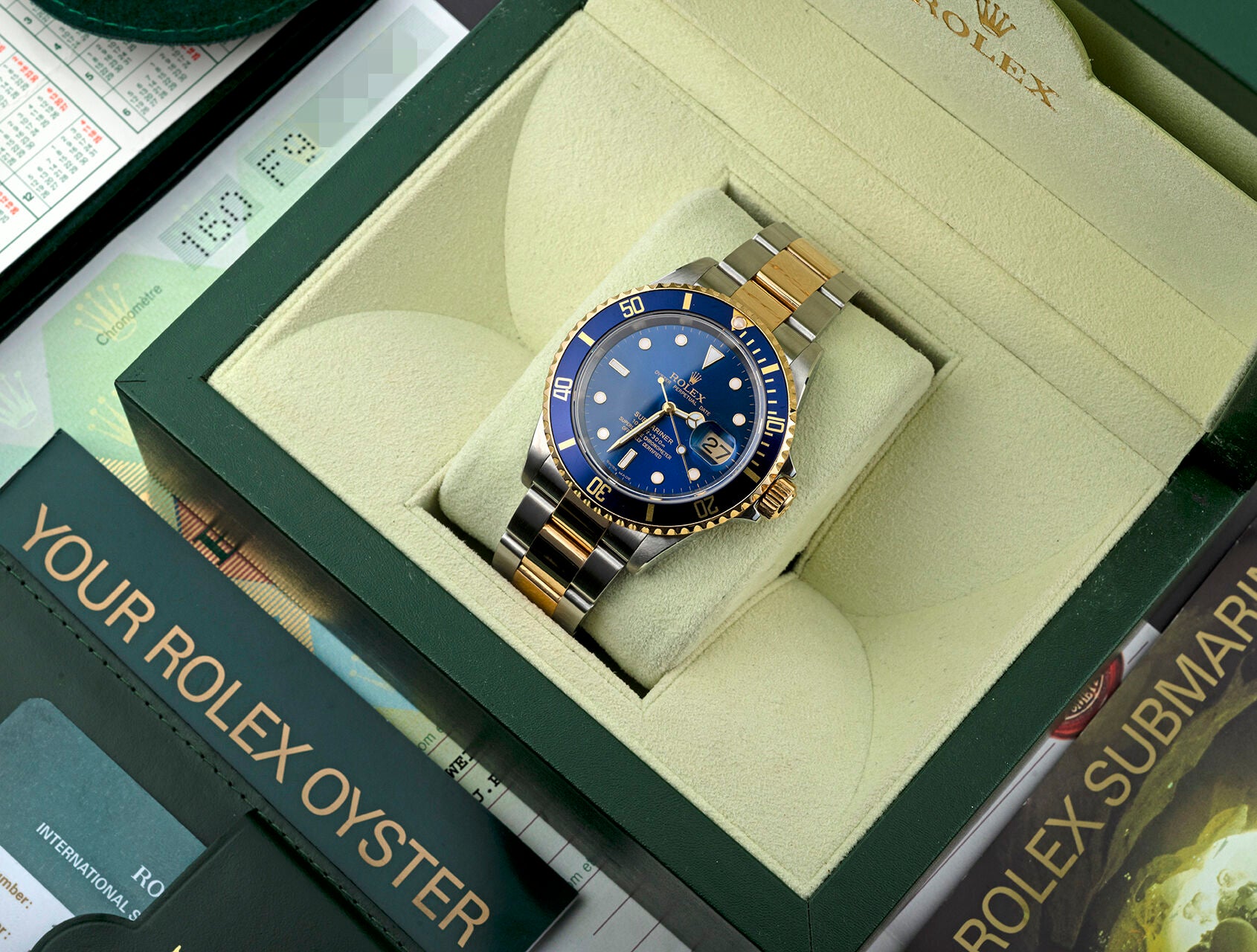 Rolex Submariner Gold Blue